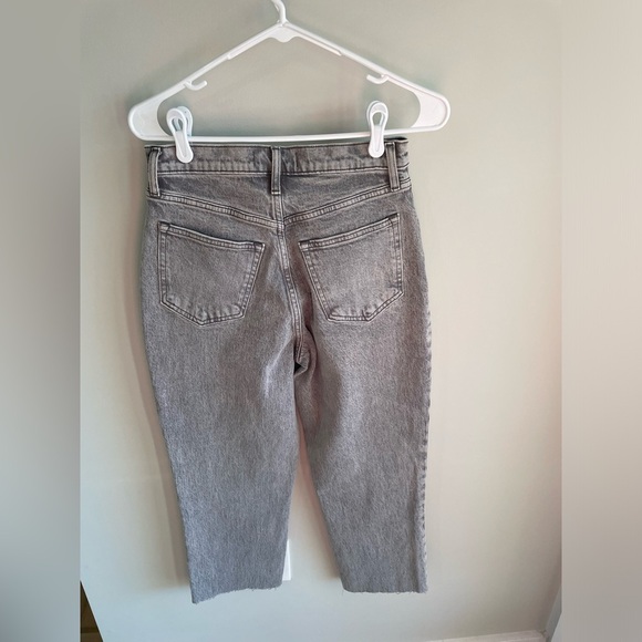 Abercrombie & Fitch 90s Straight Ultra High Rise - Grey - Size 4/27 Curve Love - Picture 7 of 9